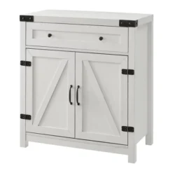 Clarabelle Rustic Farmhouse Barn Door Accent Cabinet - Saracina Home -Furniture Store GUEST a1139512 2573 4c30 9eb1 fddd79f160e2
