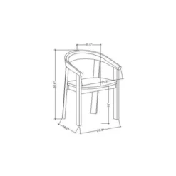 Terra Solid Wood Curved Back Dining Chair - Threshold™ Designed With Studio McGee -Furniture Store GUEST a386c950 6b68 47a0 8004 10af9f6b52b5