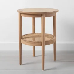 Wood & Cane Round Accent Side Table - Hearth & Hand™ With Magnolia -Furniture Store GUEST a47b2b48 7b15 4cfc b563 12ea4809872c