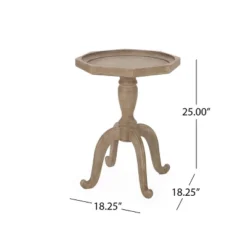 Catawissa French Country Accent Table With Octagonal Top Natural - Christopher Knight Home -Furniture Store GUEST a858775e 1bc5 4ba9 b780 77e59200dec9