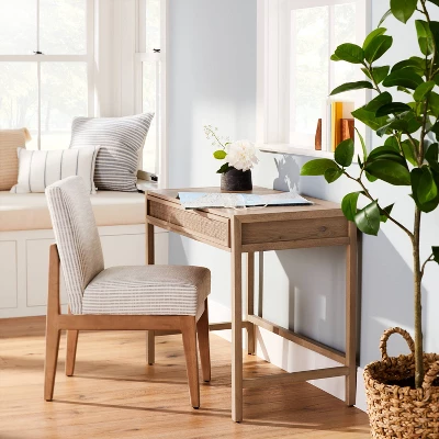 Wood & Cane Transitional Writing Desk - Hearth & Hand™ With Magnolia 1 Wood & Cane Transitional Writing Desk - Hearth & Hand™ With Magnolia