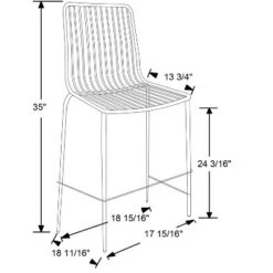 Set Of 2 Sodra Rounded Seat Wire Counter Height Barstool Black - Threshold™ -Furniture Store GUEST aba0b7b0 e031 40e5 a117 6b6b5d67048f