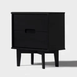 Mid-Century Modern Wood Nightstand - Saracina Home -Furniture Store GUEST ac2c7f4e acf2 4034 9a9b 9e38eef4eb3f