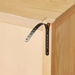 Grooved Wood With Glass 2-Door Cabinet - Natural - Hearth & Hand™ With Magnolia -Furniture Store GUEST ad828782 66cb 4ad3 92bb c319b1b88f26