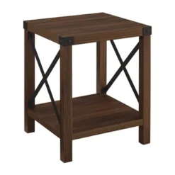 Sophie Rustic Industrial X Frame Side Table - Saracina Home -Furniture Store GUEST b38fb952 0582 4a7b a09a bddaae21d7c2