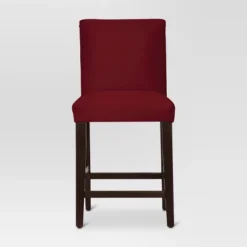25" Velvet Parsons Counter Height Barstool Wood - Threshold™ -Furniture Store GUEST b539eeaa 1ae4 48fe 875e 083e930b8dc6