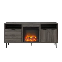 Ronan Modern Storage With Electric Fireplace TV Stand For TVs Up To 65" - Saracina Home -Furniture Store GUEST b706d540 dab6 4171 93de 408c264fa232