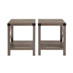 Set Of 2 Sophie Rustic Farmhouse X Frame Side Tables - Saracina Home 19 Set Of 2 Sophie Rustic Farmhouse X Frame Side Tables - Saracina Home -Furniture Store GUEST ba192e9c bdb3 4fbc b015 1e016932d4a2