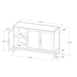 Warwick 3 Door Accent TV Stand For TVs Up To 59" - Threshold™ -Furniture Store GUEST ba5cd40d 7348 4de0 bac8 5ec1775d8cb4