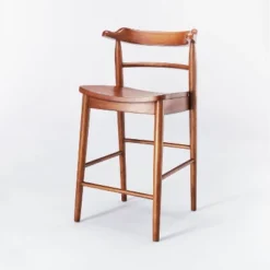 Kaysville Curved Back Wood Counter Height Barstool - Threshold™ Designed With Studio McGee -Furniture Store GUEST baa82fbe ac12 4c2a 9ae3 99bba3e5e2ba