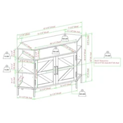 Atticus Modern Farmhouse 2 Door Corner TV Stand For TVs Up To 55" Rustic Oak - Saracina Home -Furniture Store GUEST be7fd8ed 5976 4d60 b751 9a39a330340e