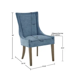 2pk Ultra Dining Side Chairs Blue - Madison Park -Furniture Store GUEST c1b06bec e5f4 429b 8b01 94b0d59e1a96