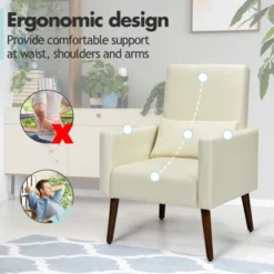 Tangkula 2-in-1 Upholstered Rocking Chair With Wood Leg & Pillow Relax Sofa Chair Light Grey/Beige/Dark Gray 18 Tangkula 2-in-1 Upholstered Rocking Chair With Wood Leg & Pillow Relax Sofa Chair Light Grey/Beige/Dark Gray -Furniture Store GUEST c2648639 0b43 4898 a8fe 51b7d8c995be