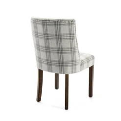 2pk Harman Contemporary Upholstered Plaid Dining Chairs Gray/Light Beige/Brown - Christopher Knight Home -Furniture Store GUEST c59b166c df3d 4761 8d46 d228bd9e258f
