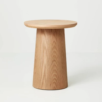 Round Wood Pedestal Accent Side Table - Hearth & Hand™ With Magnolia 6 Round Wood Pedestal Accent Side Table - Hearth & Hand™ With Magnolia - Image 6