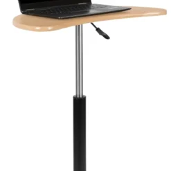 Emma And Oliver Sit To Stand Mobile Laptop Computer Desk - Portable Rolling Standing Desk -Furniture Store GUEST cda985ec f7c8 46f9 911a cb46266586b8