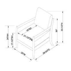 Park Valley Ladder Back Wood Arm Accent Chair - Threshold™ Designed With Studio McGee -Furniture Store GUEST ce32bc3c bd47 42a8 bac8 4fae9f0aa812