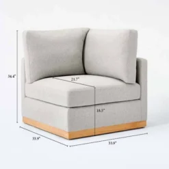 Woodland Hills Modular Sectional Corner Light Gray - Threshold™ Designed With Studio McGee -Furniture Store GUEST d13a80c0 94a7 4a14 807c 01f454d7e453