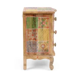 Ailey Handcrafted Boho Mango Wood 3 Drawer Nightstand Natural - Christopher Knight Home 14 Ailey Handcrafted Boho Mango Wood 3 Drawer Nightstand Natural - Christopher Knight Home -Furniture Store GUEST d2a0da4f 2eb2 4284 a2b1 540f55b08a0f