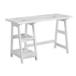 Designs2Go Trestle Desk With Shelves - Breighton Home -Furniture Store GUEST d501b696 da52 4e76 855b fce373e8d2ae