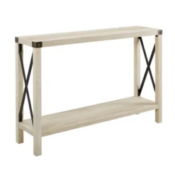 Sophie Rustic Industrial X Frame Entry Table - Saracina Home -Furniture Store GUEST d727ce8b 339b 4d6d 9bc1 4b2e3bc736a9