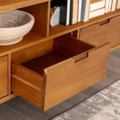 Cara Mid-Century Modern 3 Drawer TV Stand For TVs Up To 65" - Saracina Home -Furniture Store GUEST d8dec204 dc01 4192 bb09 5a087b69a706