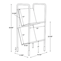 Two-Tier Metal Vinyl Record Storage Rack Black - Hearth & Hand™ With Magnolia -Furniture Store GUEST e61e656a 2061 4a63 b99c 85e84f0ab94f