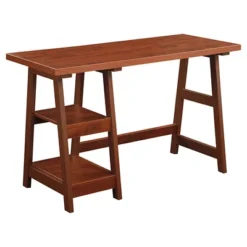 Designs2Go Trestle Desk With Shelves - Breighton Home -Furniture Store GUEST e9cc924e 4291 4243 ac31 220955c22f8e