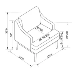 Howell Upholstered Accent Chair With Wood Base - Threshold™ Designed With Studio McGee -Furniture Store GUEST eaa765f5 26c5 4ecb 8f54 dd96378e2465