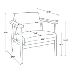 Upholstered Natural Wood Accent Chair - Hearth & Hand™ With Magnolia -Furniture Store GUEST efd29593 c505 45ce 8b88 af9ffc1f09ea