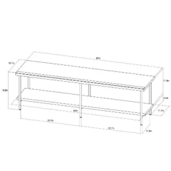 Wood And Metal TV Stand For TVs Up To 60" - Room Essentials™ 9 Wood And Metal TV Stand For TVs Up To 60" - Room Essentials™ -Furniture Store GUEST f2ab031b ee97 4ed0 a48d 1bc0bae2773f