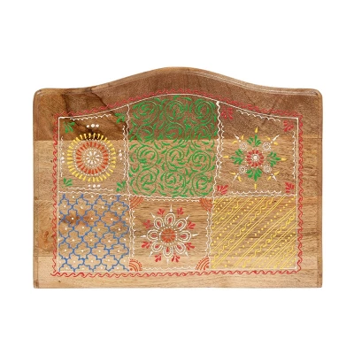 Ailey Handcrafted Boho Mango Wood 3 Drawer Nightstand Natural - Christopher Knight Home 6 Ailey Handcrafted Boho Mango Wood 3 Drawer Nightstand Natural - Christopher Knight Home - Image 6