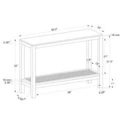 Console Table With Woven Rattan Shelf Black - Threshold™ Designed With Studio McGee -Furniture Store GUEST fd806213 5ef7 492e a065 be15b39cc53e